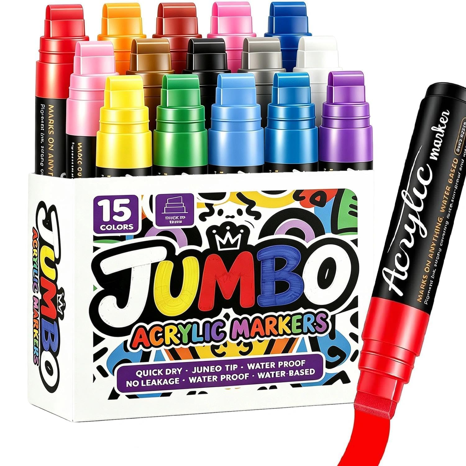 Pmbqifay 15 Colors Jumbo