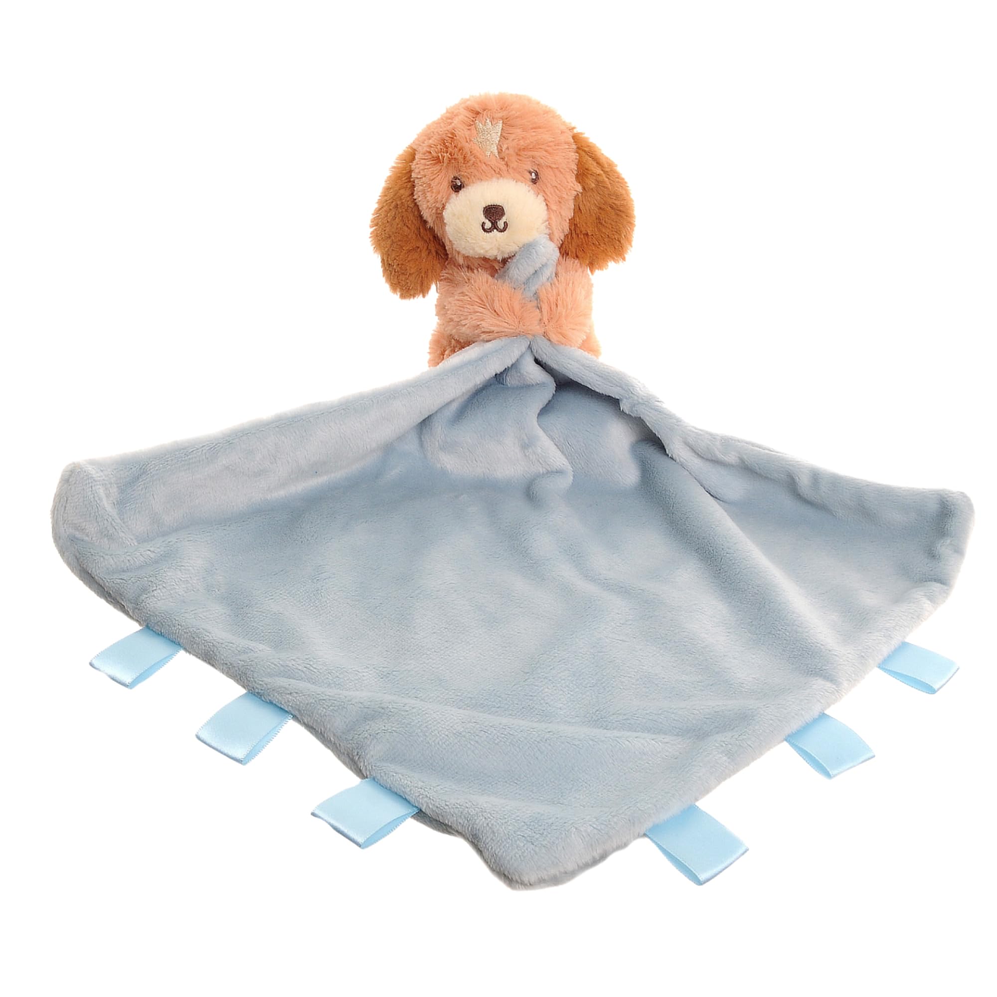 Ziggle Men's Puppy Baby Comforter For Newborns | Soft Cockapoo Baby Plush Comfort Blanket Toy | Newborn Essentials And Small Dog Blanket Gift | New Baby Boy Or Girl Gift Idea | Eco Friendly | 30X30cm