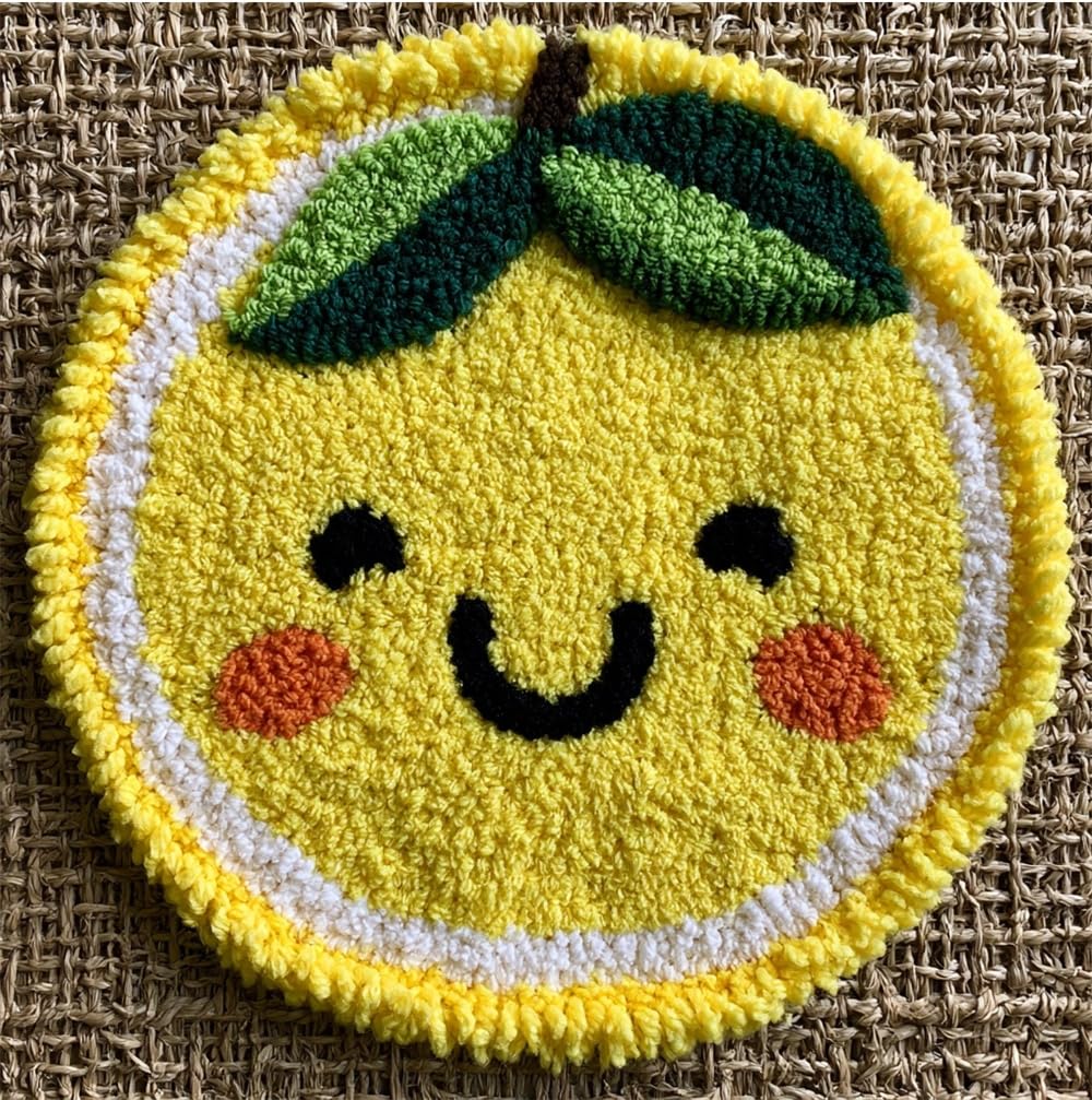kitphoenix Rug Hooking Kit Smiling Lemon