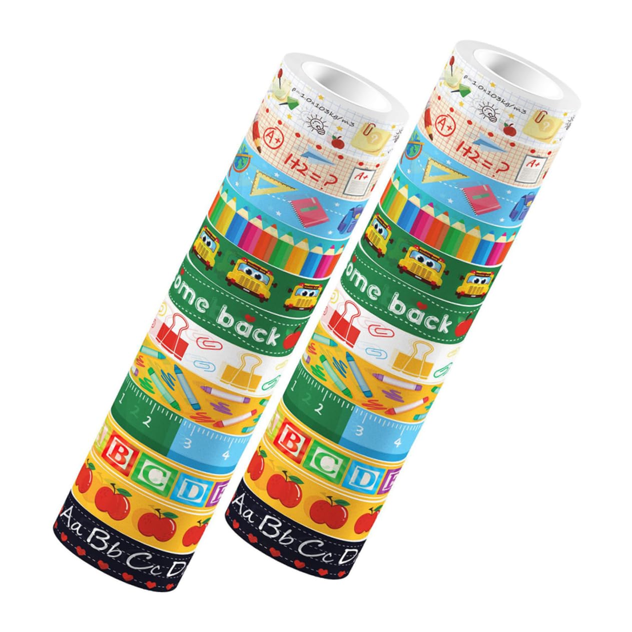 48rotoli Nastro Adesivo Decorativo Washi Nastro Adesivo Per Scrapbooking Progetti Fai Da Te e Decorazioni Per Diario e Album Fotografico Per La Scuola e Attività Creative