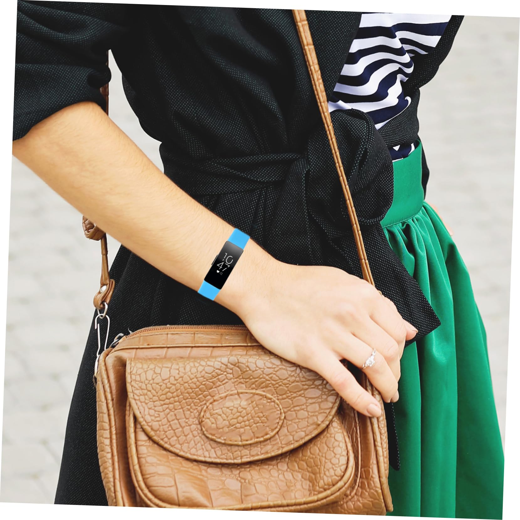LABRIMP Schnellspannband Ersatzband für Uhr für Frauen armband riemen kluge Uhr elegant catchring Damenuhr uhrenarmbänder Uhrenarmband Silikonarmband Geteilter Typ Anschauen Gurt Fräulein
