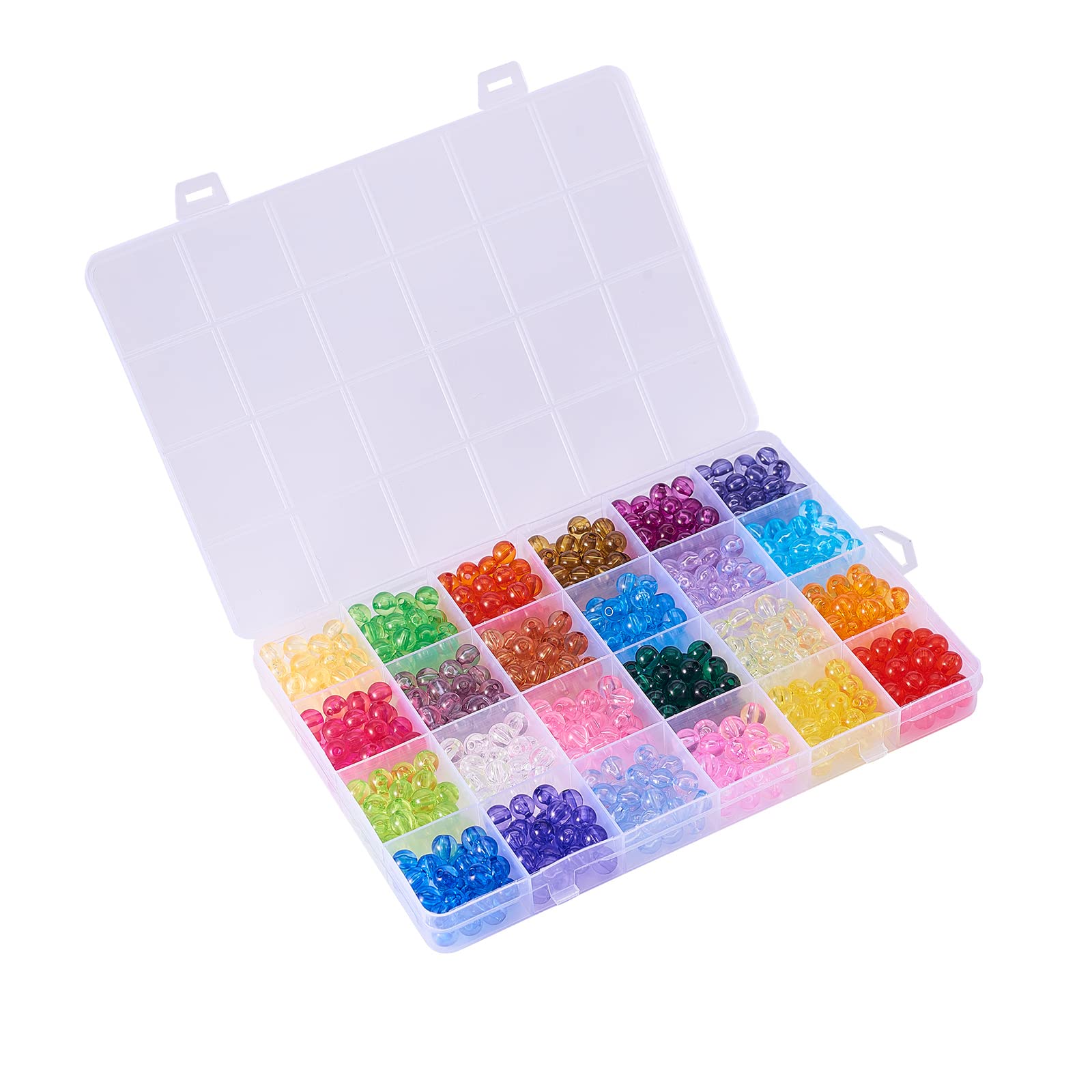 4/6/8/10/12/14/16mm Perline Distanziali Rosa Rotonde Per Gioielli Che Fanno Accessori Per Gioielli Fai Da Te-Grigio Rosato Pallido,14mm-15pcs