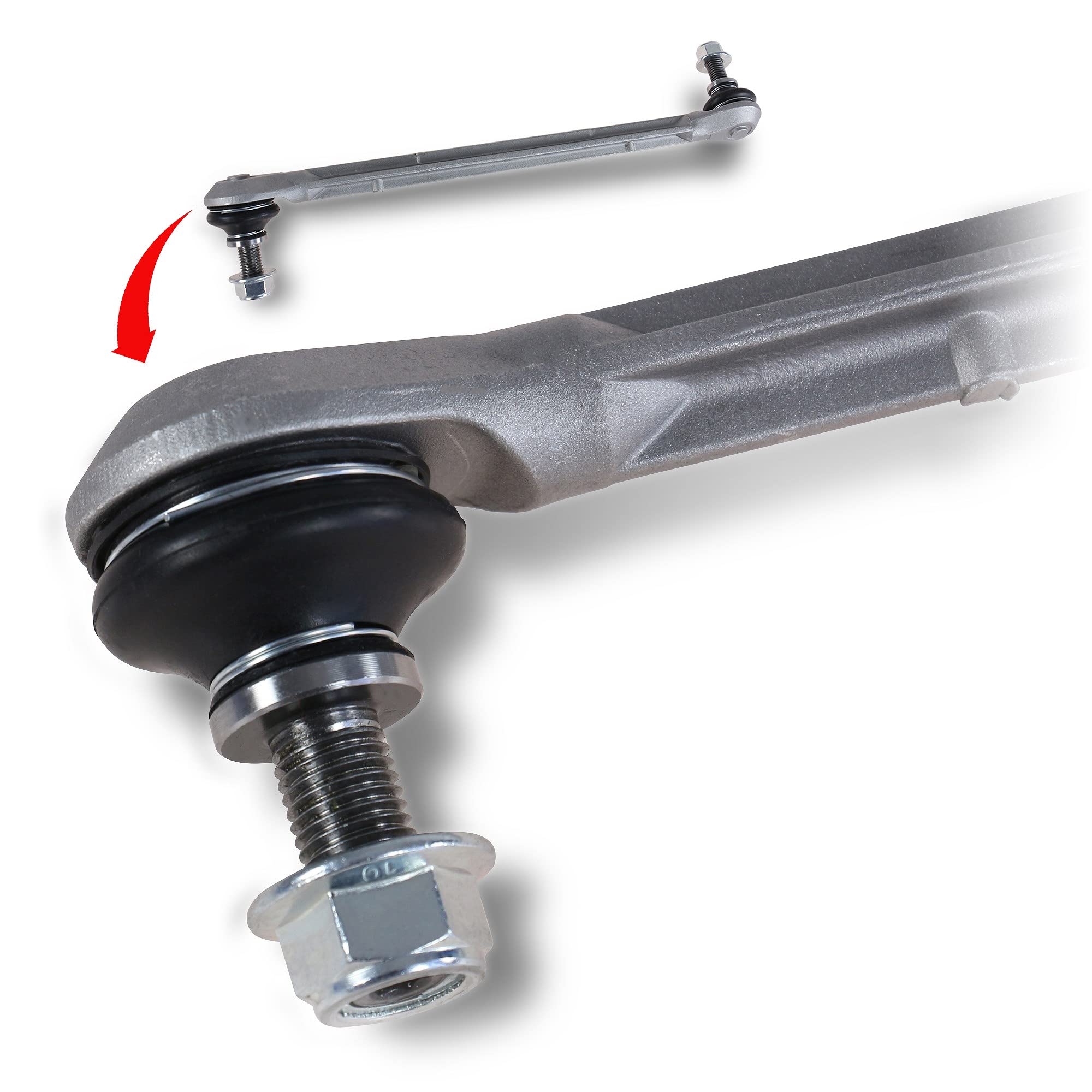 ATEC Germany 2x Barra estabilizadora delantera, longitud 305mm Compatible con MERCEDES Clase C (W204), Clase C Coupe (C204), Clase C T-Model (S204), Clase E Cabriolet (A207), Clase E Coupe (C207)