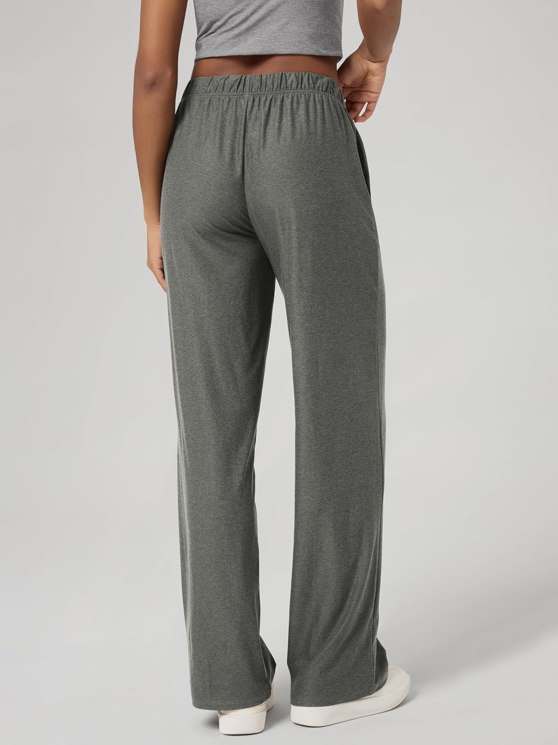 ODODOS Women's Straight Leg Pants Ultra Soft odSTRATUM Tech Relaxed Casual Pajama Lounge Pants with Pockets-27/29/31 Inseam image 4