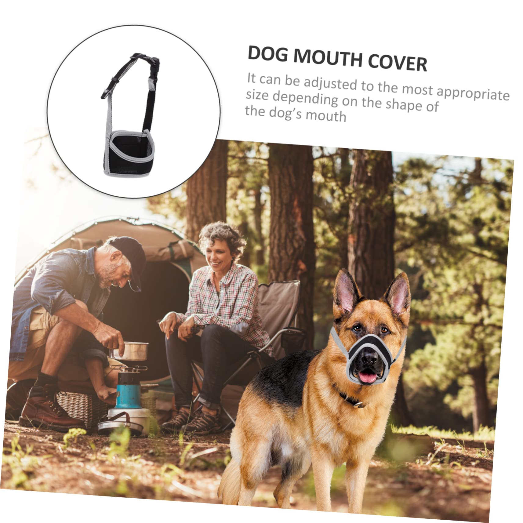Beaupretty 5pièces Muselière Maille Ajustable pour Chien Les Aboiements Et Morsures Confort Optimal pour Chiens Éclatant