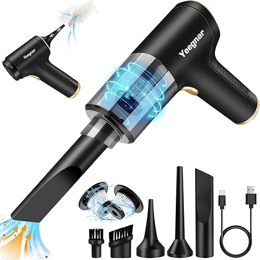 Handheld Vacuum, Wireless Handheld Car Vacuum Cleaner, 6000PA Suction