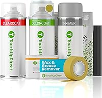 Vista 175 de TouchUpDirect 32J - Aerosol de pintura de retoque de obsidiana negra perla metálica compatible con Subaru Exact Match - Kit platino