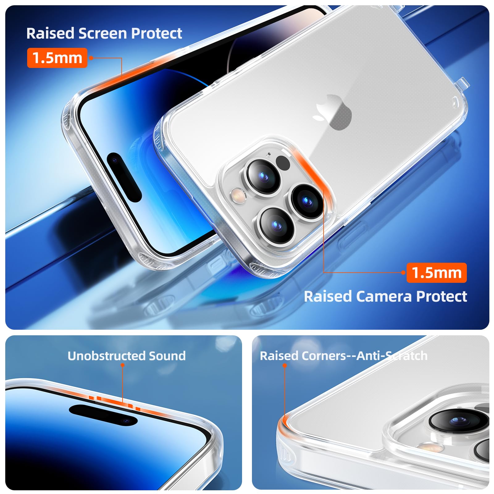 GOODVISH Cover Trasparente con Cordino per iPhone 14 Pro 6.1", Custodia con Regolabile Laccio Tracolla, [Antiurto] [AntiGraffio] [Antiscivolo] Case con Collana, Rosso vino - Vista 2