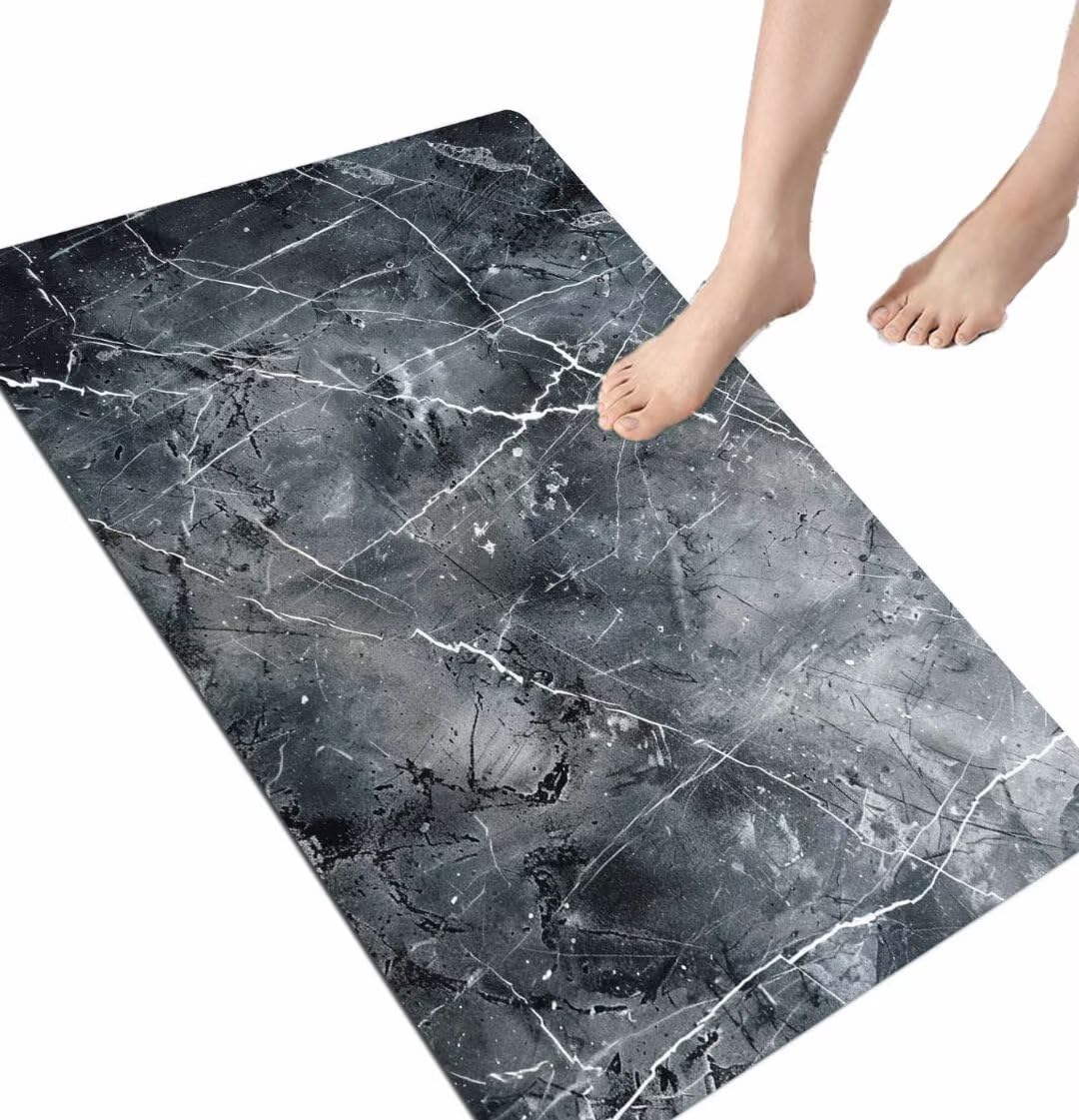 Tapis de bain en pierre à séchage rapide et antidérapant