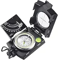 Eyeskey Bússola de navegação militar multifuncional com inclinômetro | Bússola resistente a impactos e à prova d'água para caminhadas, acampamento