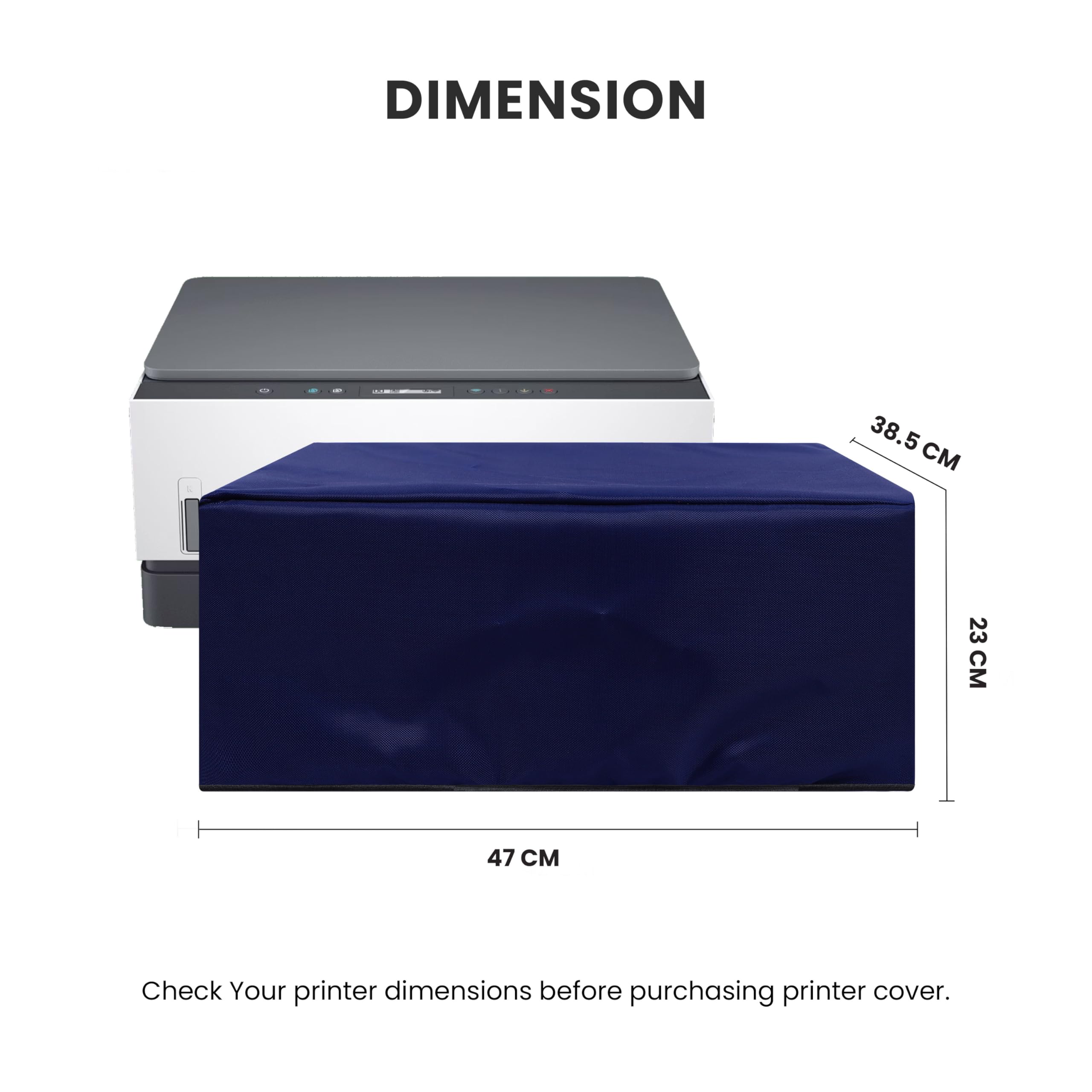 Alifiya Dust Proof Washable Printer Cover for HP Smart Tank 670 All-in-One Ink Tank Color - Blue