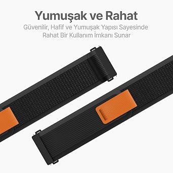 Trail Loop 46mm Soft Fabric Cord HUAWEI Watch for Watches Compatible with Teknoft 22mm (GT6 Pro/GT6/GT5 Pro/GT5/GT4/Watch 4 Pro/GT3/GT3 Pro/GT2/GT2 Pro)
