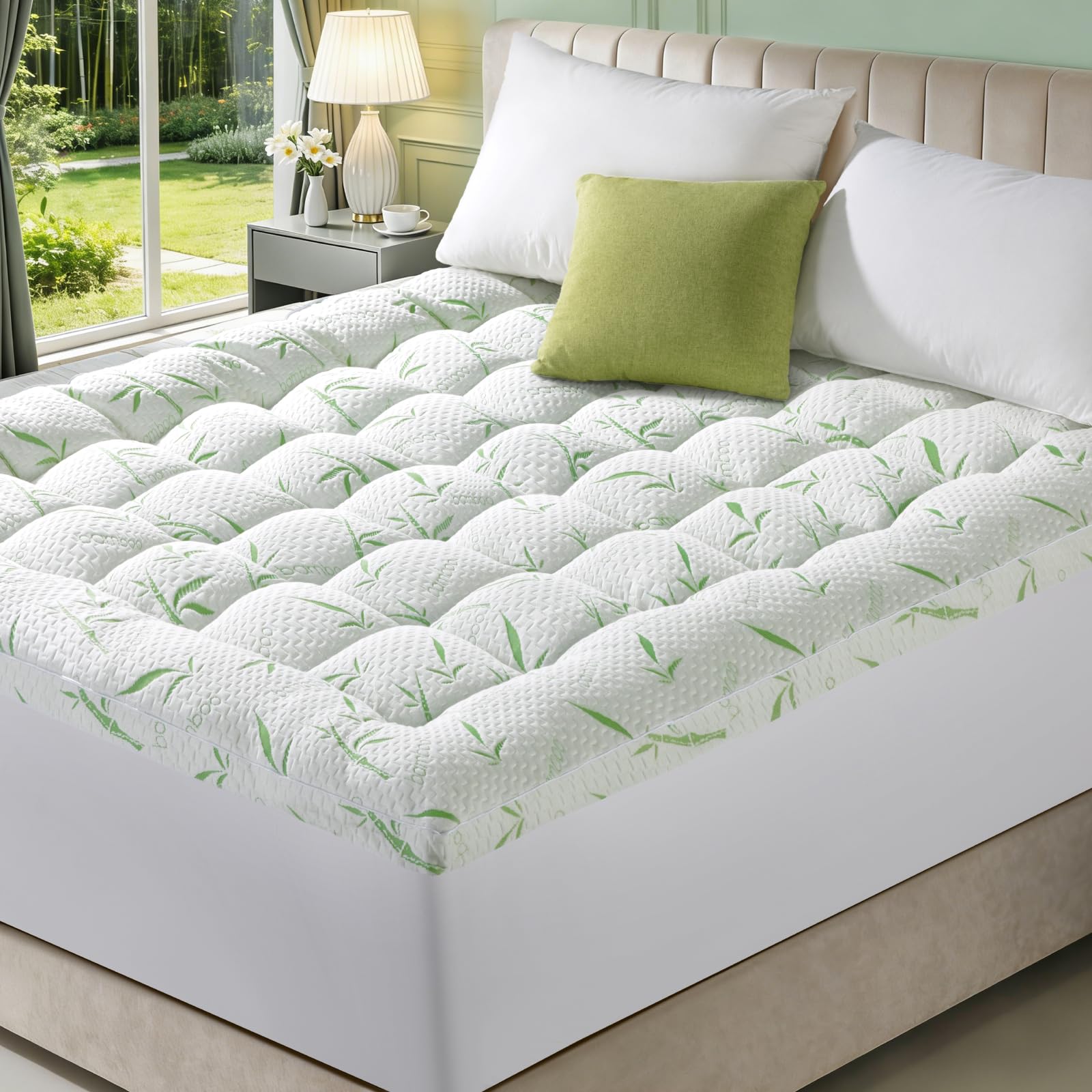 Photo 1 of 3 Inch Mattress Topper - Viscose Made from Bambu
