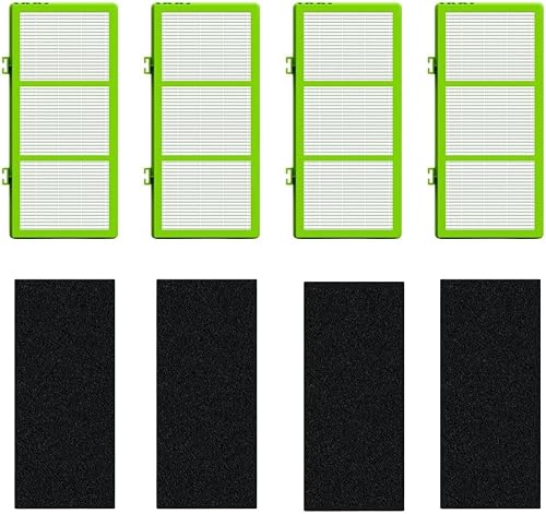 Miniatura 2 de Nispira AER1 HAPF300AHD - Filtros de eliminación de alérgenos para purificador de aire Holmes HAPF300AH-U4R HAPF30AT HAP242-NUC, 4 HEPA 4 Carbon