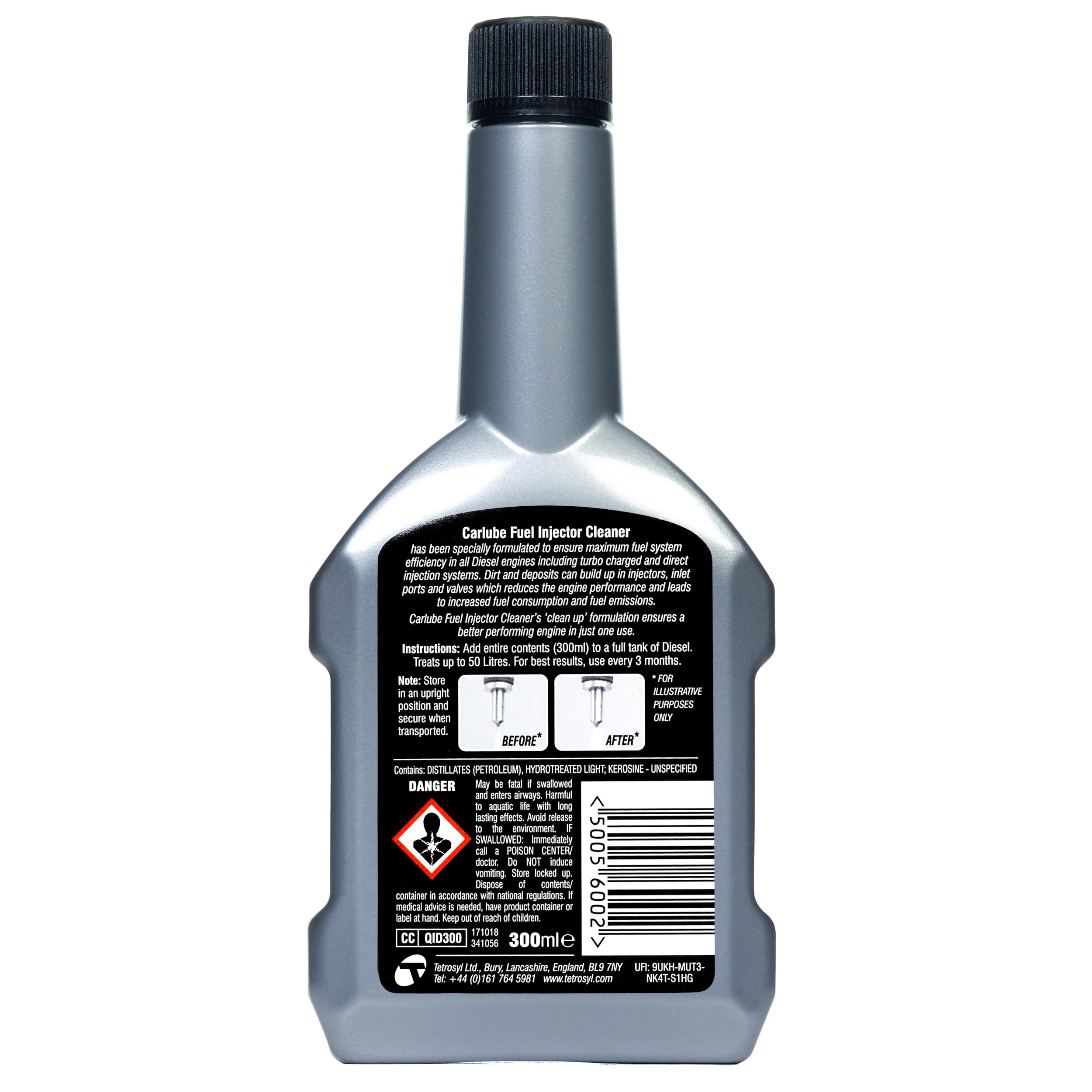 Image secondaire de Carlube Injecteur Diesel Cleaner 300 ml Additif carburant Augmente la puissance économique