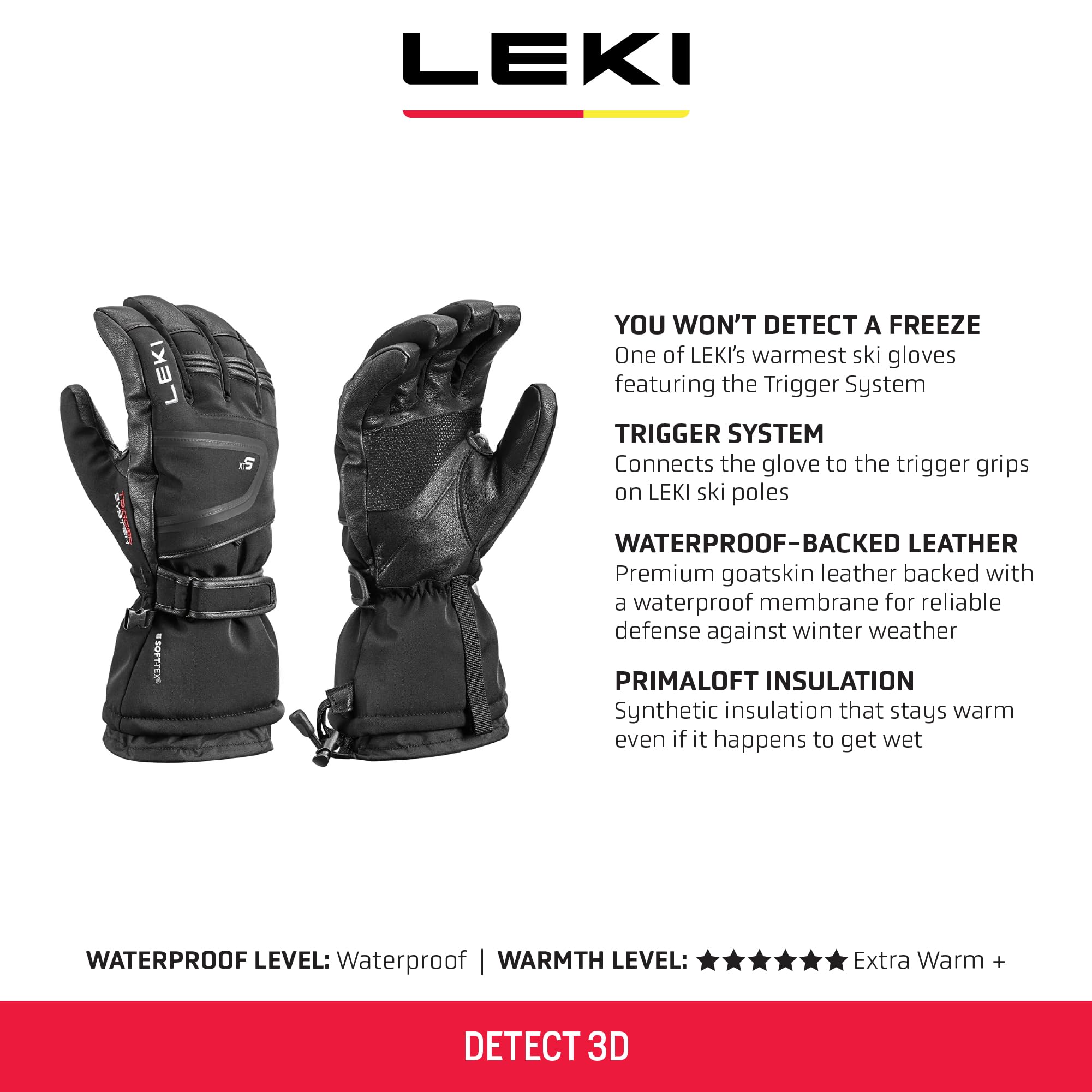 LEKI Detect XT 3D - Guantes de esquí