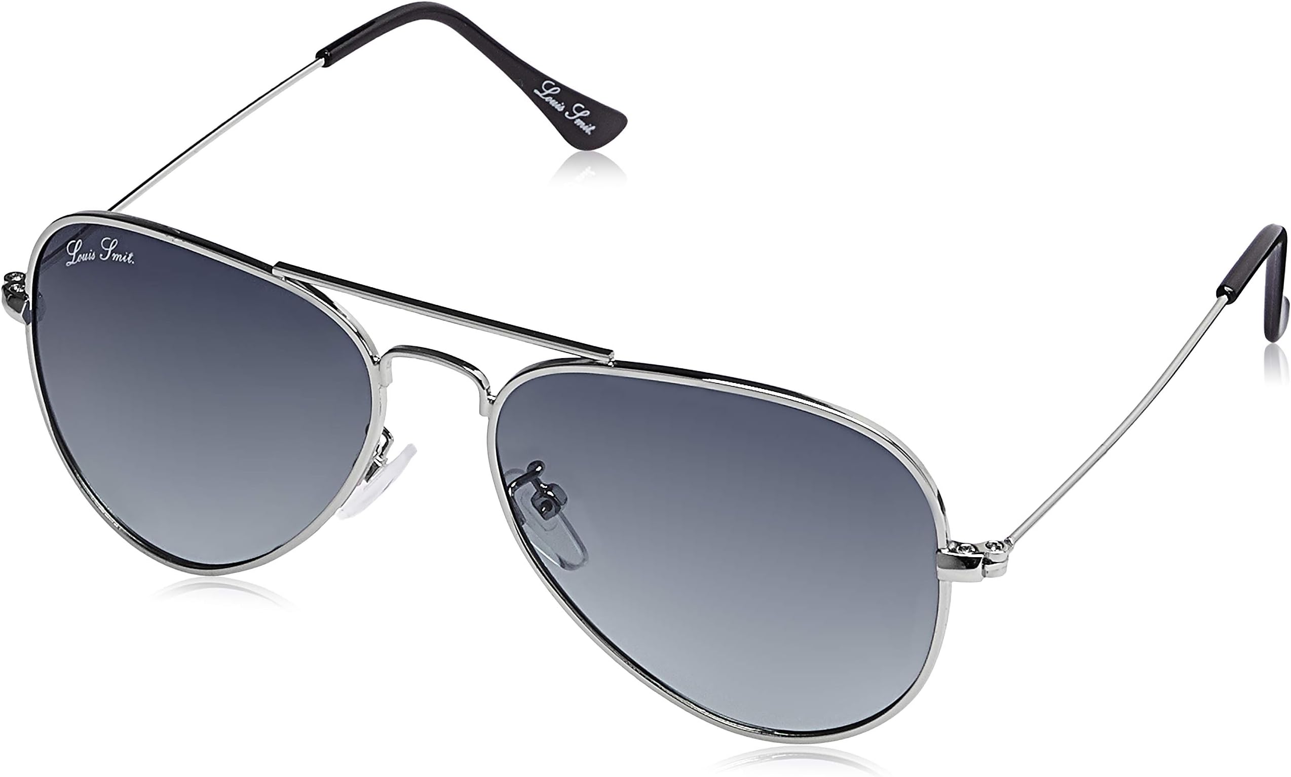 LOUIS SMIT Polarized Aviator Men's Sunglasses - (LS101 C13 55|55|Grey Gradel Color Lens)
