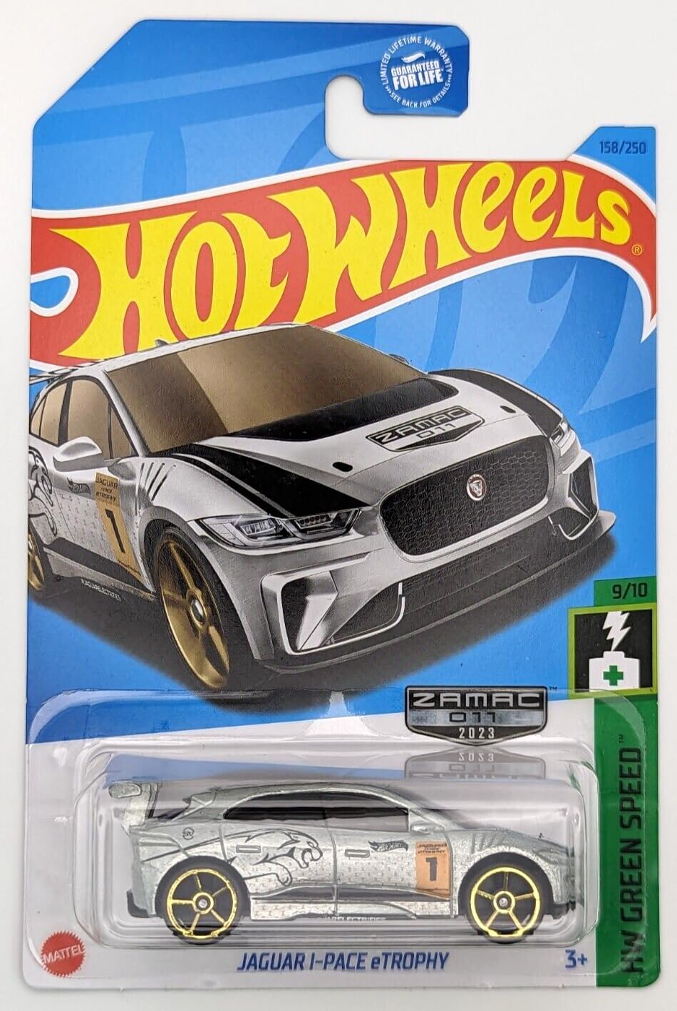 Hot Wheels Jaguar i-Pace eTrophy, HW Green Speed 9/10 (Zamac)