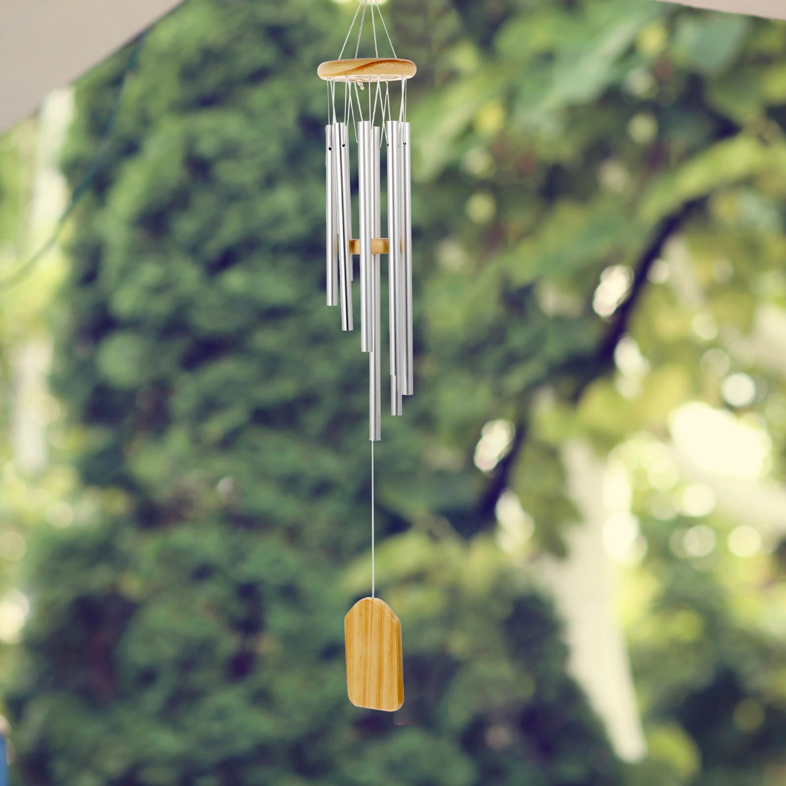 Tubi per Campanelli Eolici in Alluminio Argento 60 Pezzi Tubo Cavo di 6 Mm Facile da Appendere per Decorare Qualsiasi Luogo e Porta Posteriore