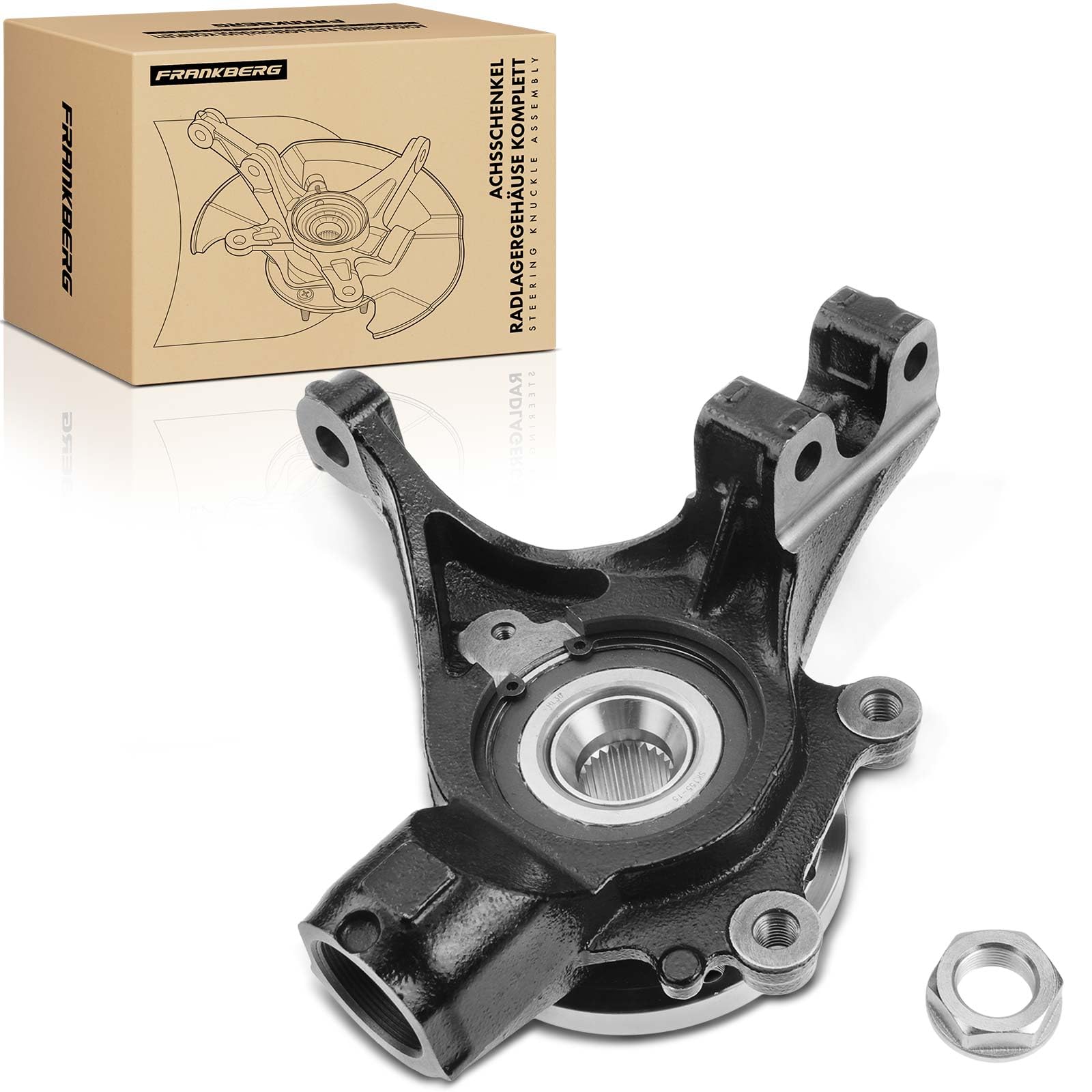 Frankberg Roulement de roue de moyeu de direction avant gauche 330785 | Compatible avec: C4 II NC, C4 II Saloon NC, Berlingo Box/MPV B9, C4 I Box/Hayon LR, C4 I LC, Partenaire Combispace 5 G
