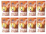 Dr. Pets Pack of 10 Pumpkin Carrot Dog Chew Sticks, Dental Stick, Calcium Bone and Chicken Dog Biscuits Healthy Treats and Training Snacks Long Lasting Chew Sticks for Small and Large Breed