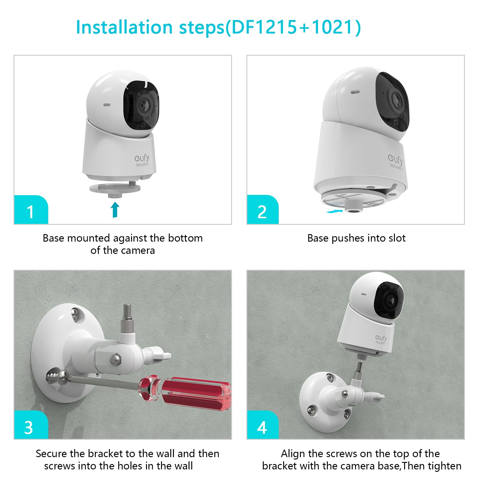 HOLACA Soporte de pared compatible con cámara de seguridad eufy C210/C220/E30 (cámara no incluida), soporte de pared