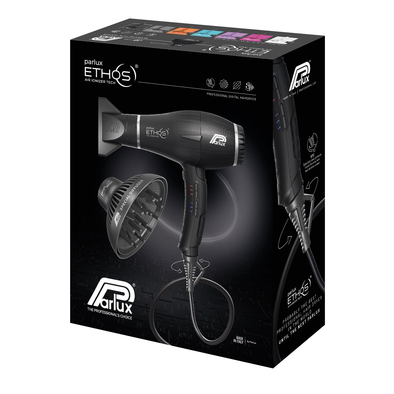 Parlux Ethos Noir avec Magic Sense