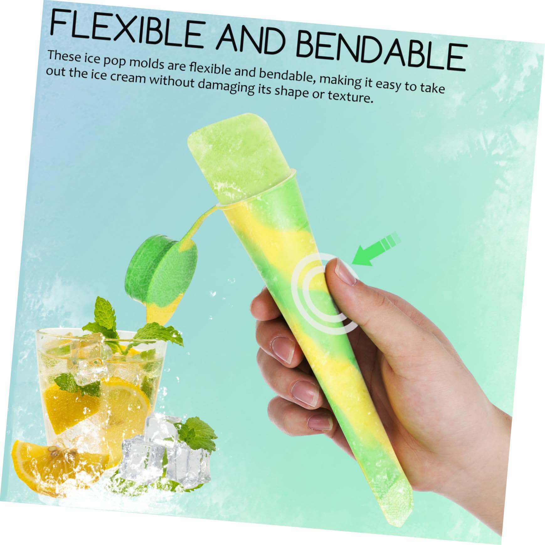 Alipis 12pièces Moules à Silicone De Et Tubes De Yogourt Pour Desserts Maison Pour Garçon Fille Et Adultes