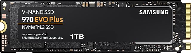 Samsung 970 EVO Plus 1 TB PCIe NVMe M.2 (2280) Internal Solid State Drive (SSD) (MMZ-V7S1T0BW ), Black