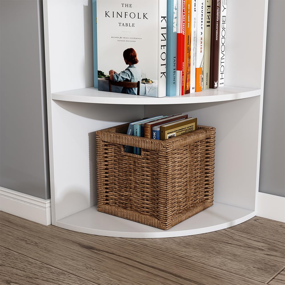 Vicco Libreria Fabienne, Bianco, 40 x 180 cm con 5 scomparti, adatto al montaggio a parete per una configurazione flessibile degli spazi