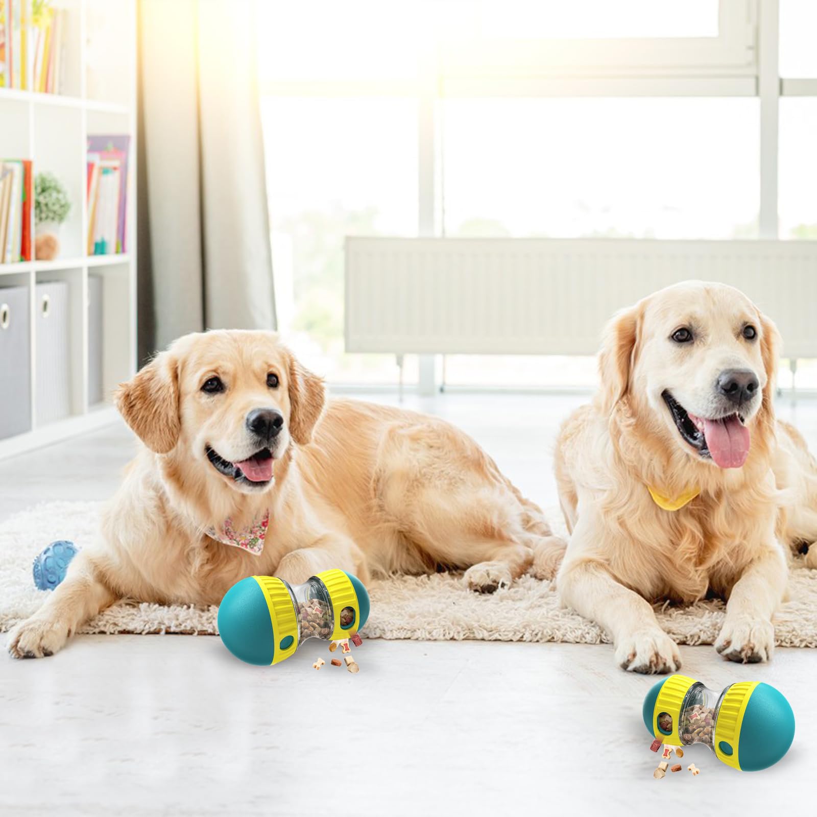 MeoZynxadril Giocattolo Interattivo per Cani, Intrattenimento e Alimentazione Lenta, Intelligenza, per Razze Piccole, Medie e Grandi