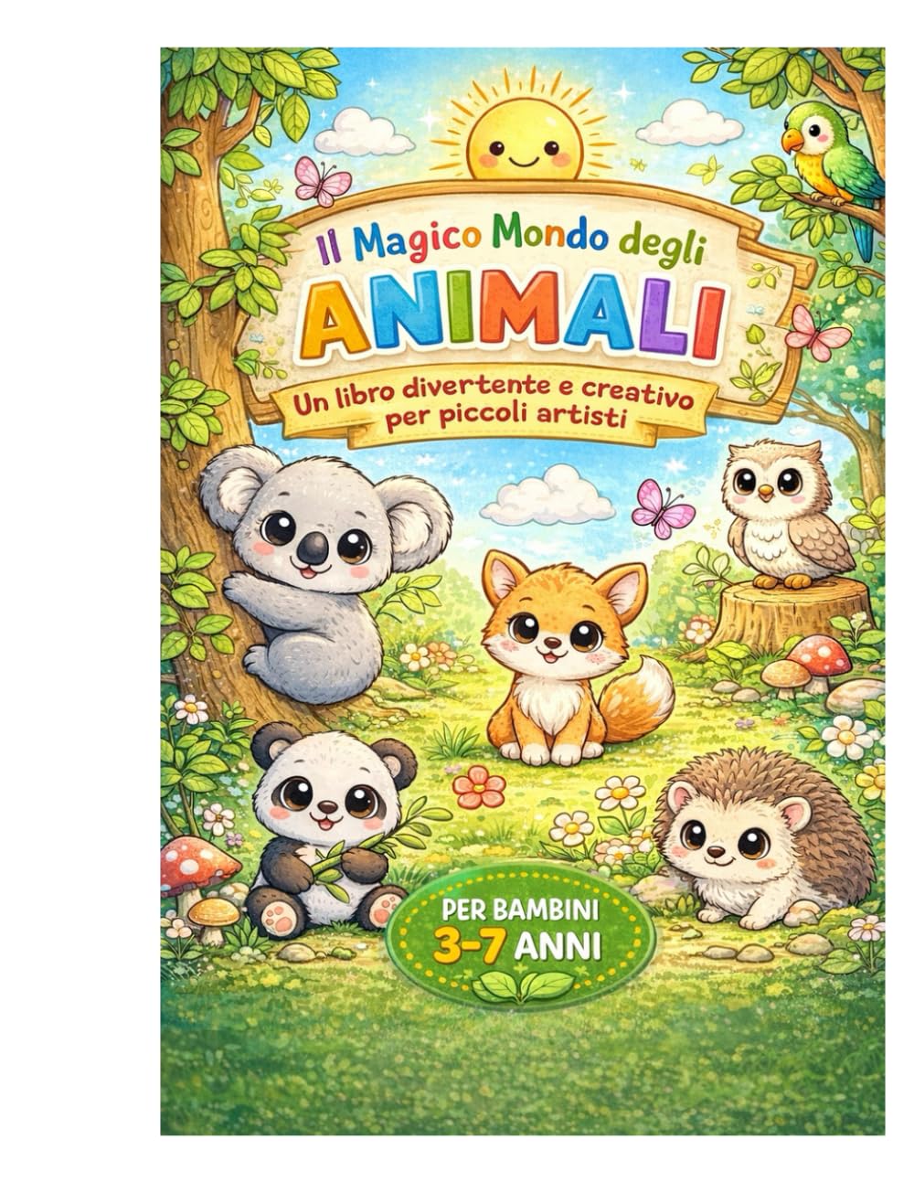 Il Magico Mondo degli Animali: Un libro divertente e creativo per piccoli artisti