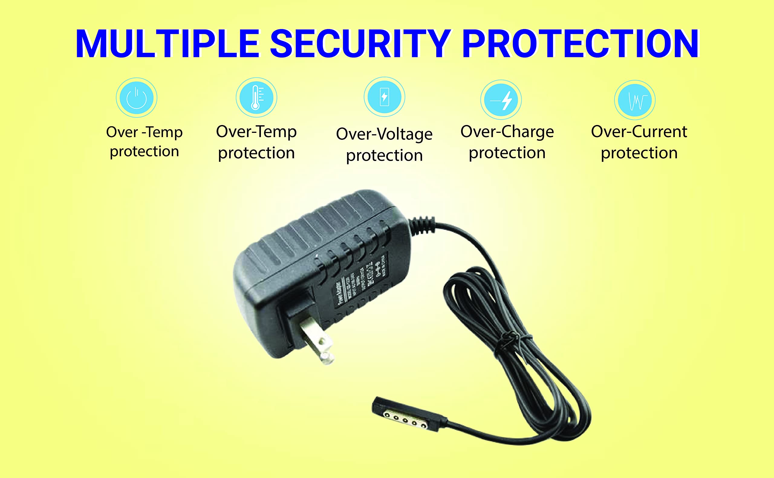 Power Supply Home Wall AC Charger Replacement for Microsoft Surface 2 RT Pro 1 2 Window Tablet