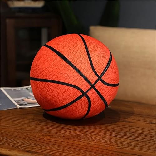 Miniatura 2 de Almohada de baloncesto de felpa suave, redonda, deportiva, almohada decorativa para baloncesto, sala de estar, dormitorio, decoración para niños y