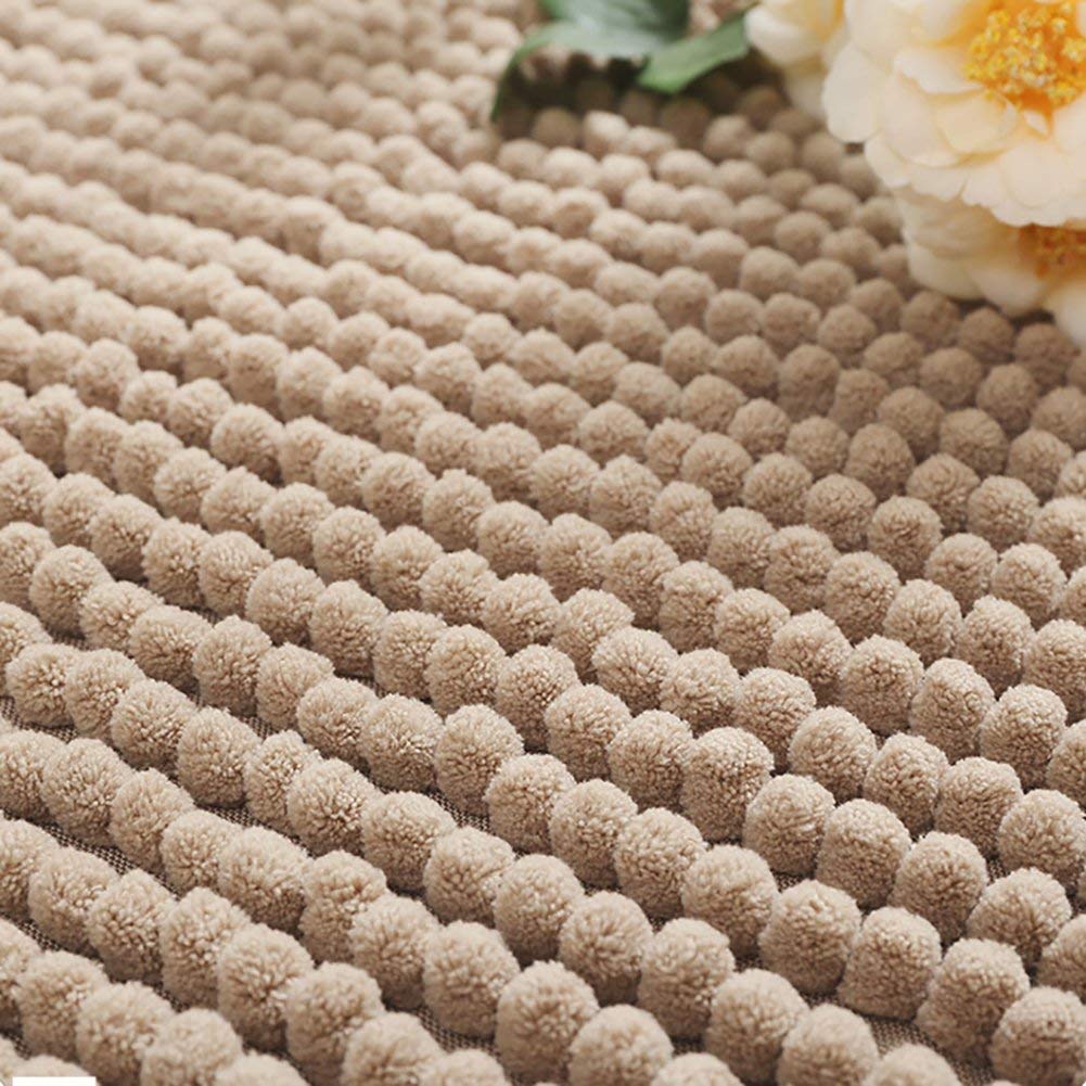Tappeto da Bagno Peluche, ciniglia Tappeto Assorbente Accogliente Confortevole Microfibra Antiscivolo Tappeto-caffè 50x80 cm (20x31 Pollici)