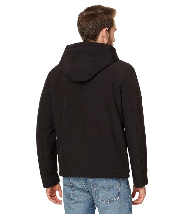 Levi's Men's Soft Shell Two Pocket Sherpa Lined Hooded Trucker Jacket, Black Tech, XX-Large by Levi's - Image 2