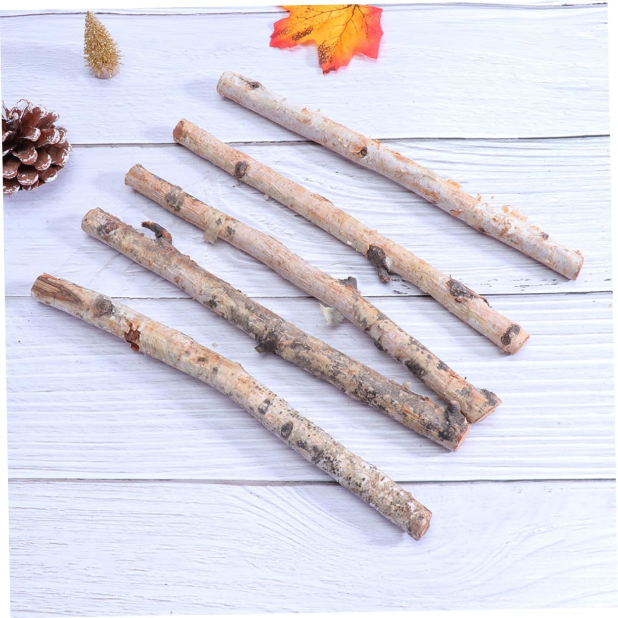 40pcs Birch Logs for Decorating Decorative Logs Dried Tree Branches Vase Decorations
