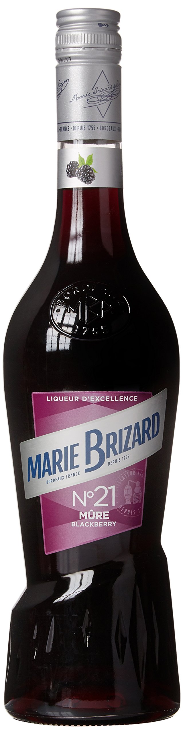 Marie Brizard Mûre Liqueur 70cl 20% ABV | Premium Blackberry Liqueur | Ideal for Cocktails, Sipping, and Culinary Creations