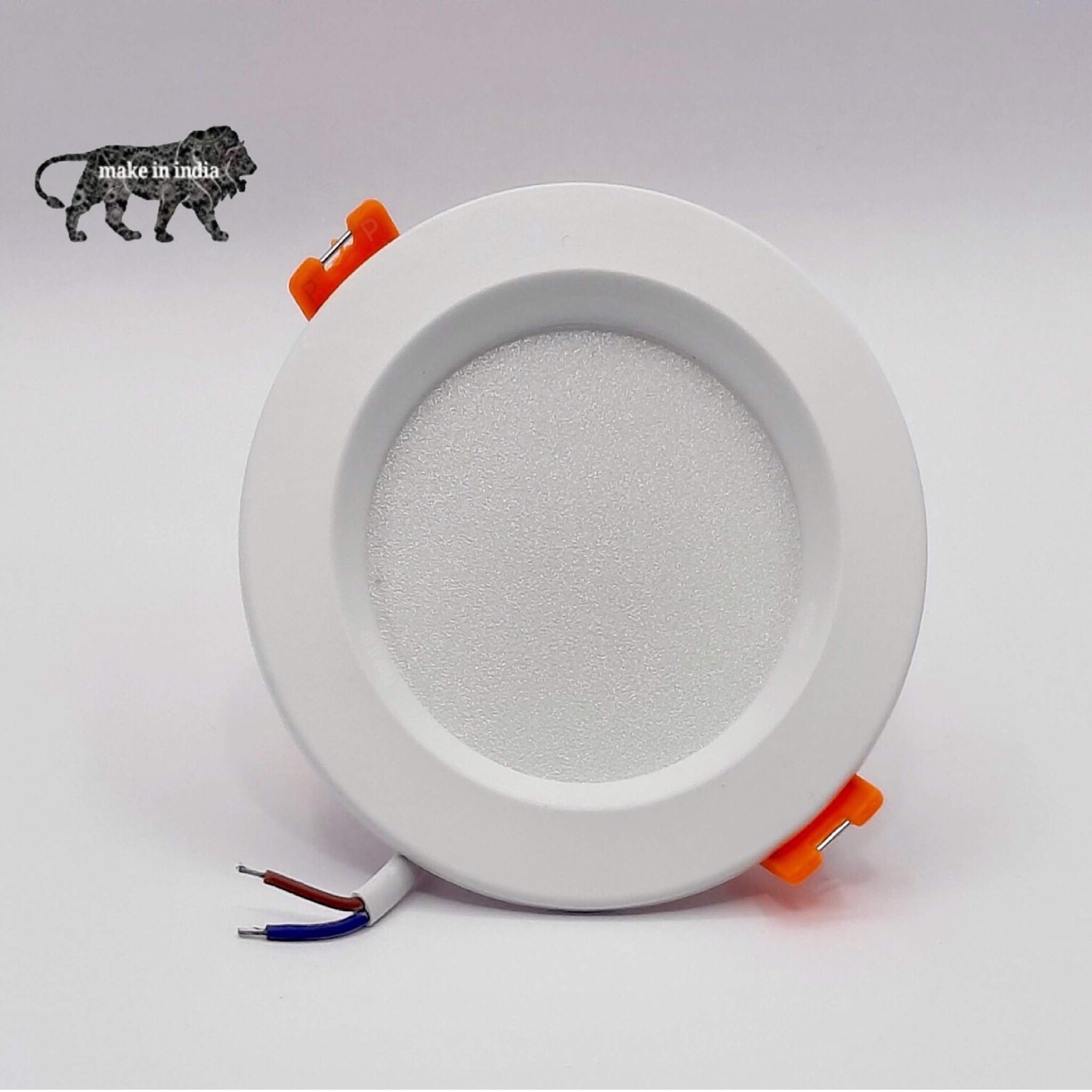 Prop It Up Ac 220 Metal and Plastic Led ceiling/concealed light, Blue, Round