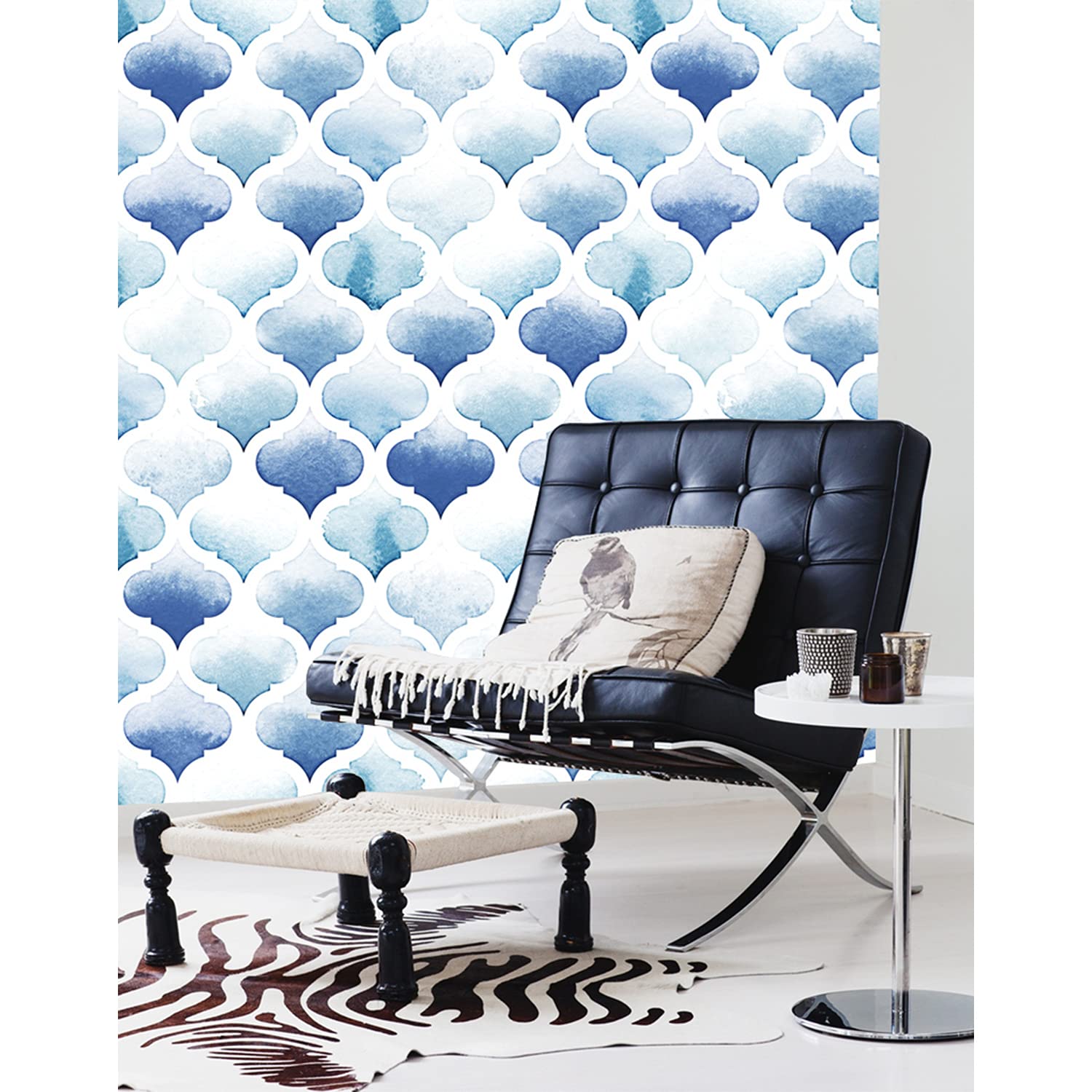 Papier peint géométrique marocain muralo grand format 290x290