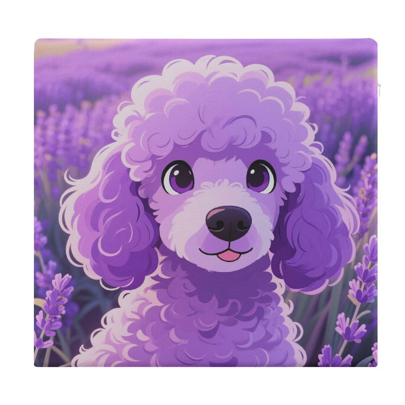 VstaDank Poodle Cushions Memory Dining Chairs Cushion Non Slip Car Seat Cushions Indoo Dining Room Square Chair Pads with Zipper and Removable Cover Cushion