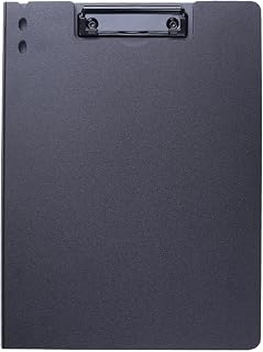 ordinarYone Conference Clipboard With Metal Clip Document Organiser with Writing Board Hold up 50 Sheets for School Supplies