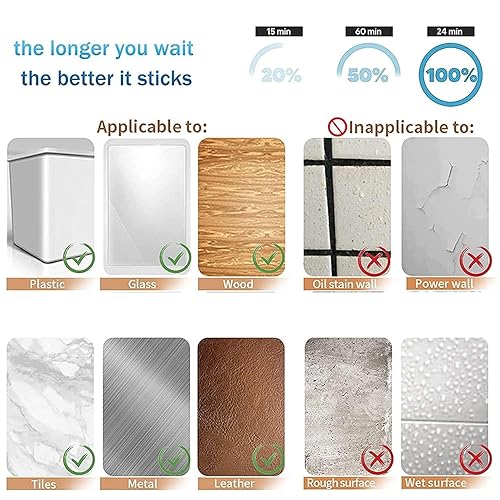 Miniatura 6 de Dpm tapes - Cinta adhesiva de doble cara 3M 1600T para uso en interiores y exteriores, impermeable, cinta de montaje para objetos pesados, espuma de