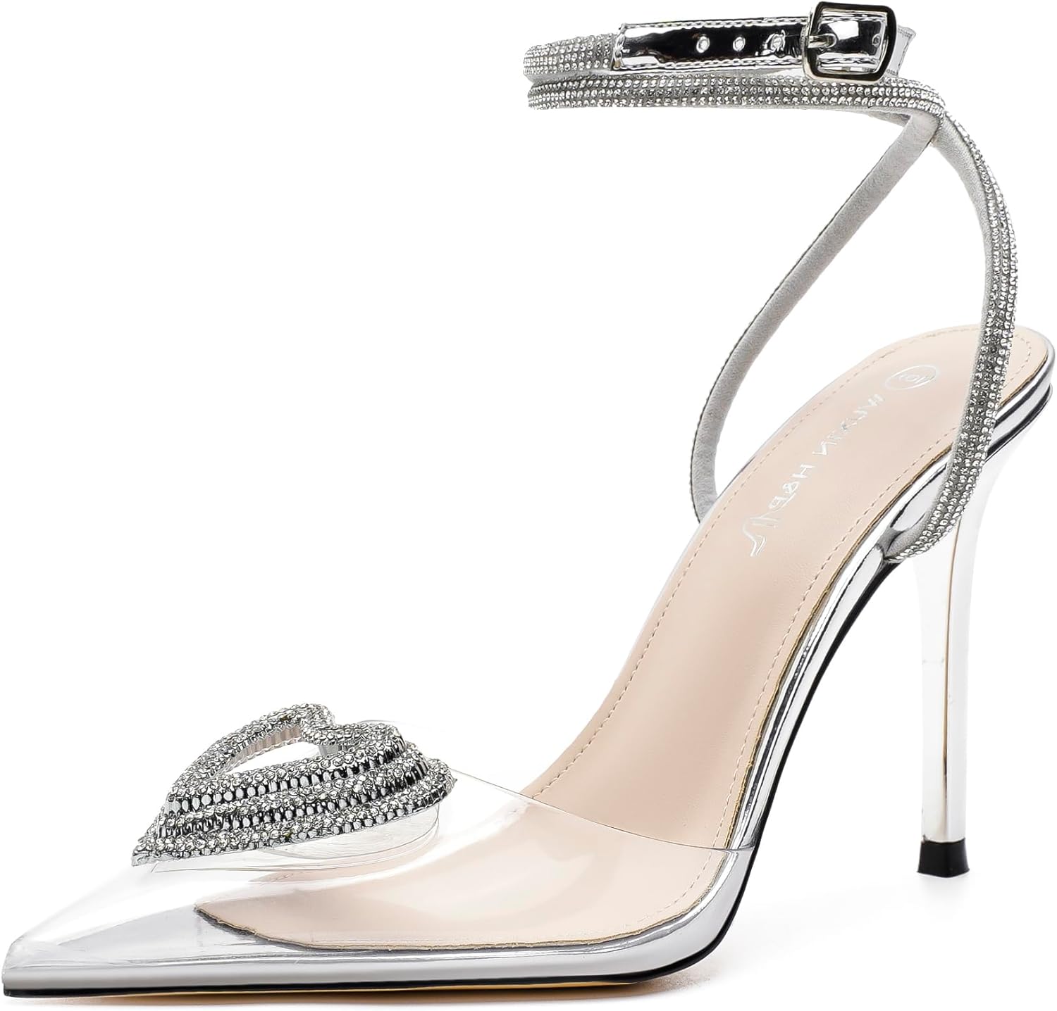WUXIN H&P Women's Clear Silver High Heels Ethiopia Ubuy