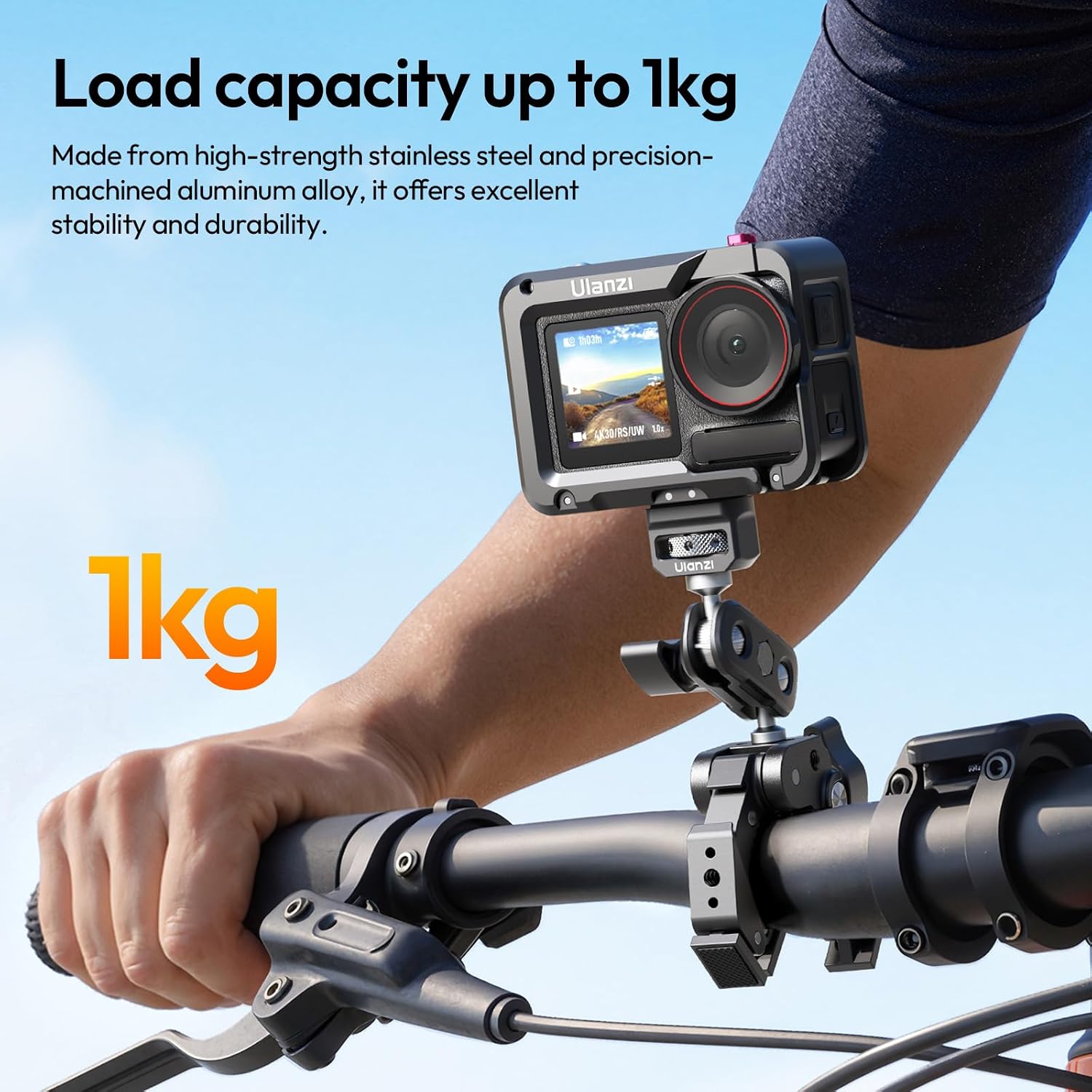 ULANZI CO78 Super Clamp Kit w Magic Arm, for Action Cam – 1/4" & ARRI Locating Pins + Cold Shoe Mount, 3-Jaw & Dual Ball Head Designed for Flexible, Low & High Angle Shot, Load Capacity Within 1kg