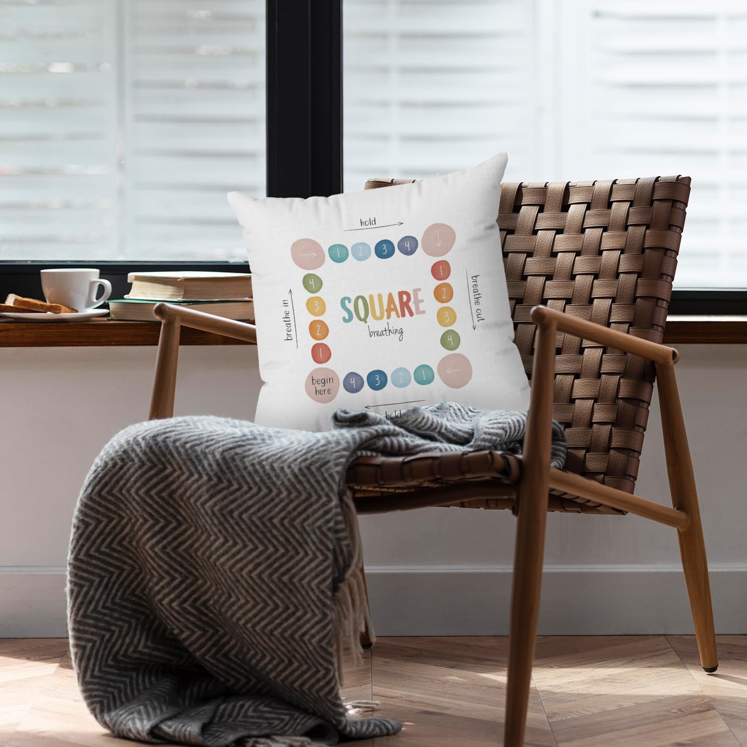 Counseling Office Mental Health Calm Down Corner Supplies Decor Feelings Pillow Cover 18x18, Counseling Office Must Haves, Classroom Calming Corner Kids School Psychology Therapist Gifts - Image 7