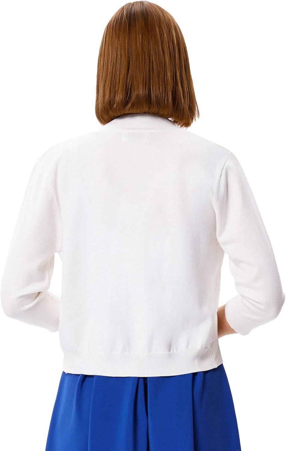 GRACE KARIN Women Cardigan Sweaters Lightweight Knit Cropped Cardigans Trendy 3/4 Sleeve Shrug Bolero S-3XL - Image 5