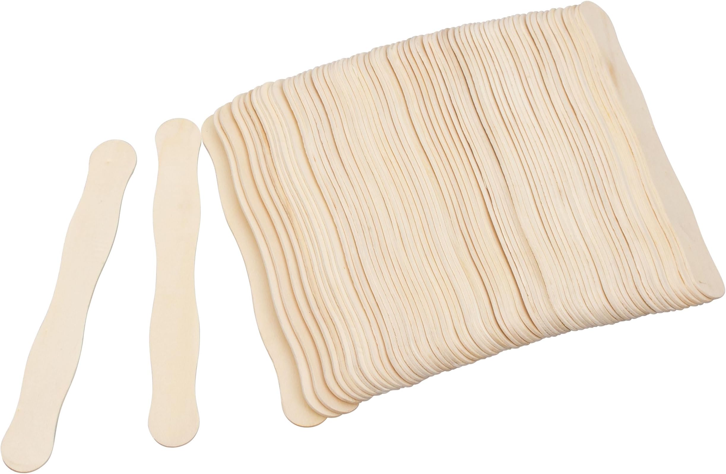 200 pcs Jumbo Wooden Craft Sticks Pack Bulk Popsicle