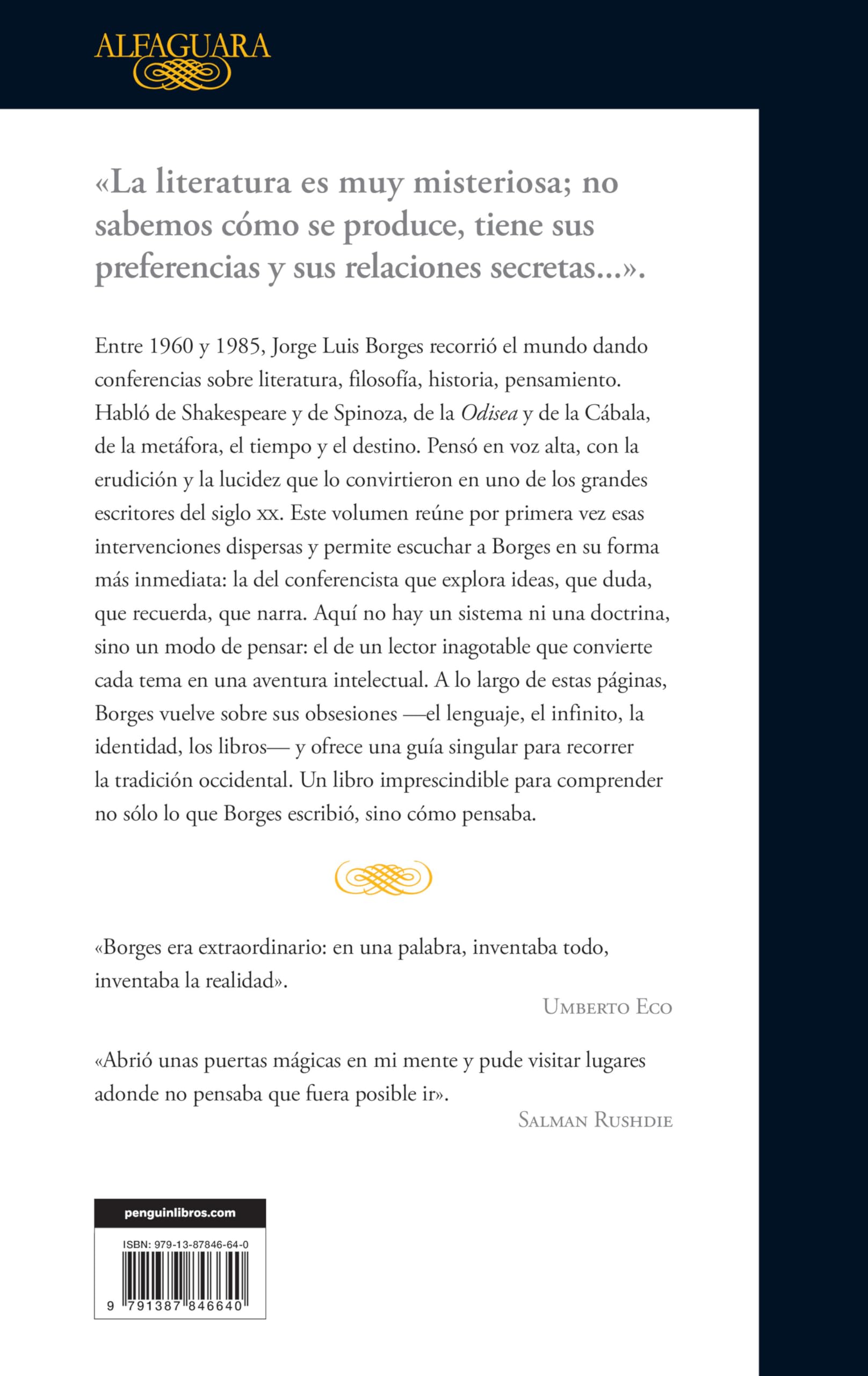 Conferencias reunidas: 1960-1985 (Hispánica)