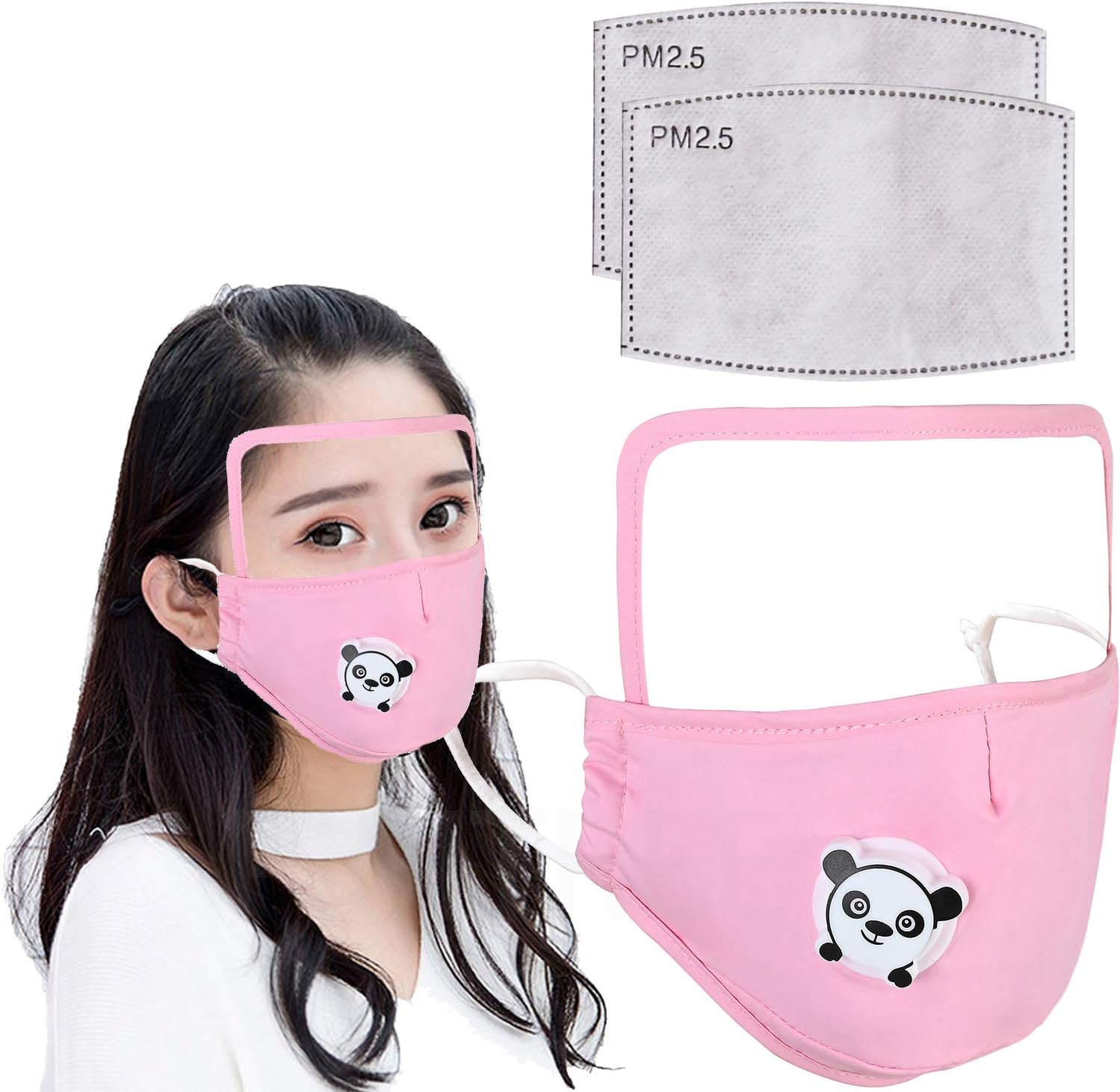 PIPITREE Boys and Girls Dust Mask with Filter Sports Face Mask Anti Pollen Half Face Mask Activated Carbon Dustproof Respirator Mask Respirator for Mountain Bike Riding
